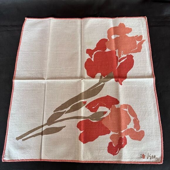 Vintage 70s Vera Neumann Floral Print Cloth Napkins Set of 6 - Picture 8 of 8